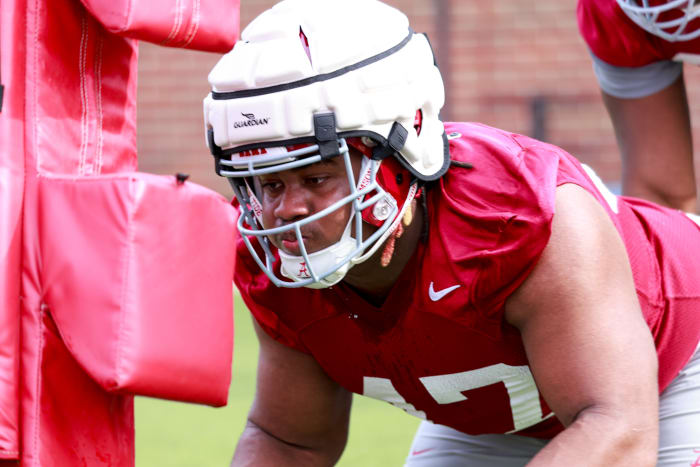 James Smith, Alabama Football Practice - March 20, 2023